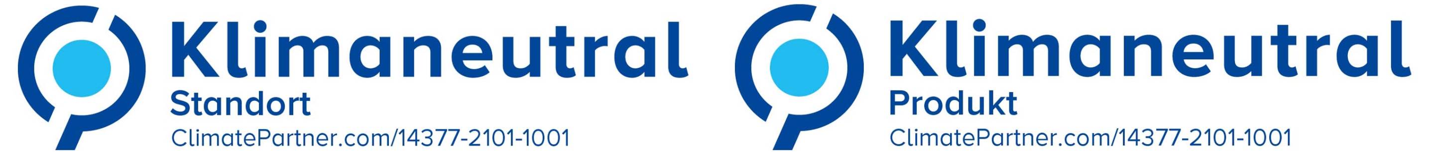 Klimaneutral Standort und Produkt Labels Climatepartner