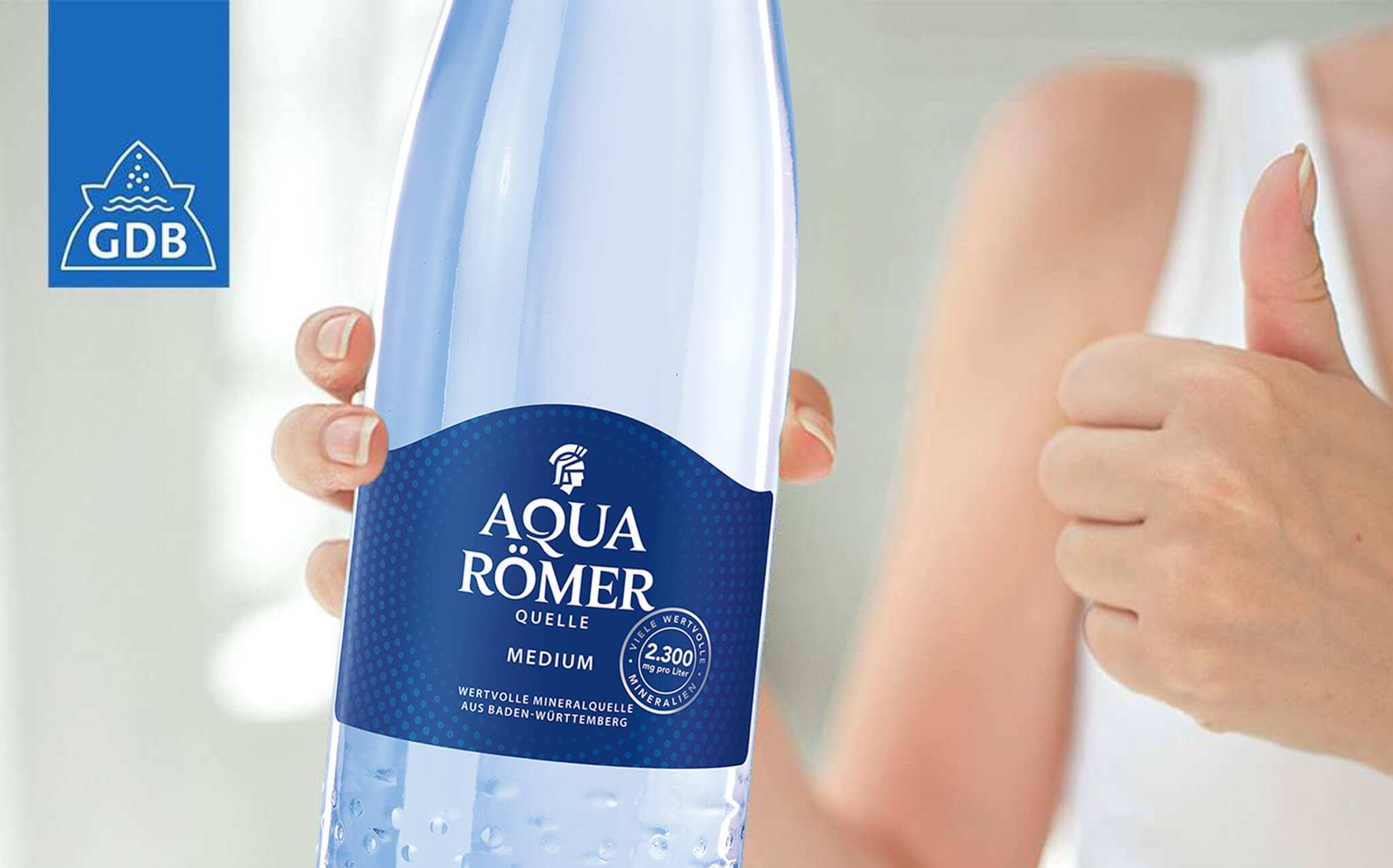 Aqua Römer Quelle in der neuen GDB Flasche